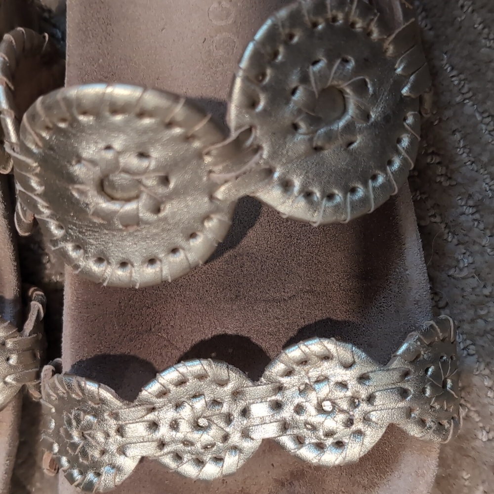Jack Rogers Gold Sandals - Picture 5 of 7